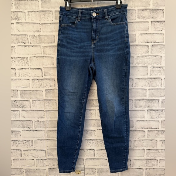 Women’s American Eagle Next level stretch dark curvy hi rise jegging jeans 4S - Picture 1 of 5